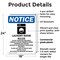 Signmission Laundry Room Rules, 18 in W x Rectangle, Plastic OS-2PACK-NS-P-1824-V-13984 - alternate 3